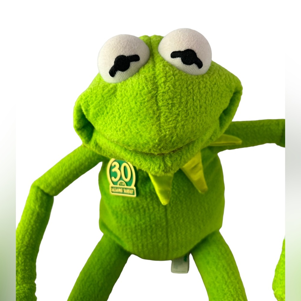 Vintage 1999 Tyco Sesame Street 19” Magic Talking Kermit Frog Plush Stuffed